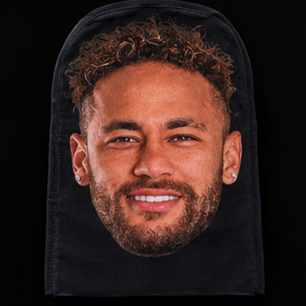 Neymar MASKED product photo on black background