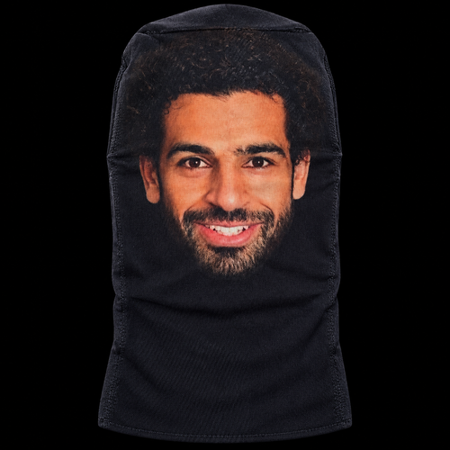 Mohamed Salah MASKED product photo on black background